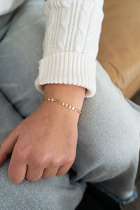 Gold Circle Chain Bracelet