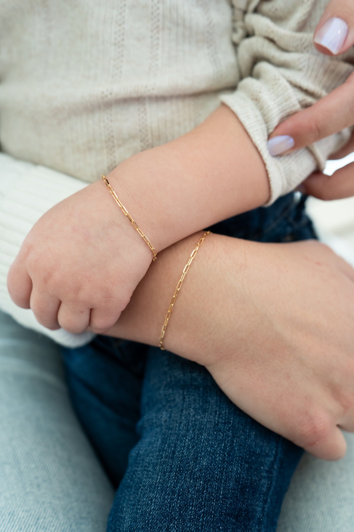 Gold Paperclip Bracelet