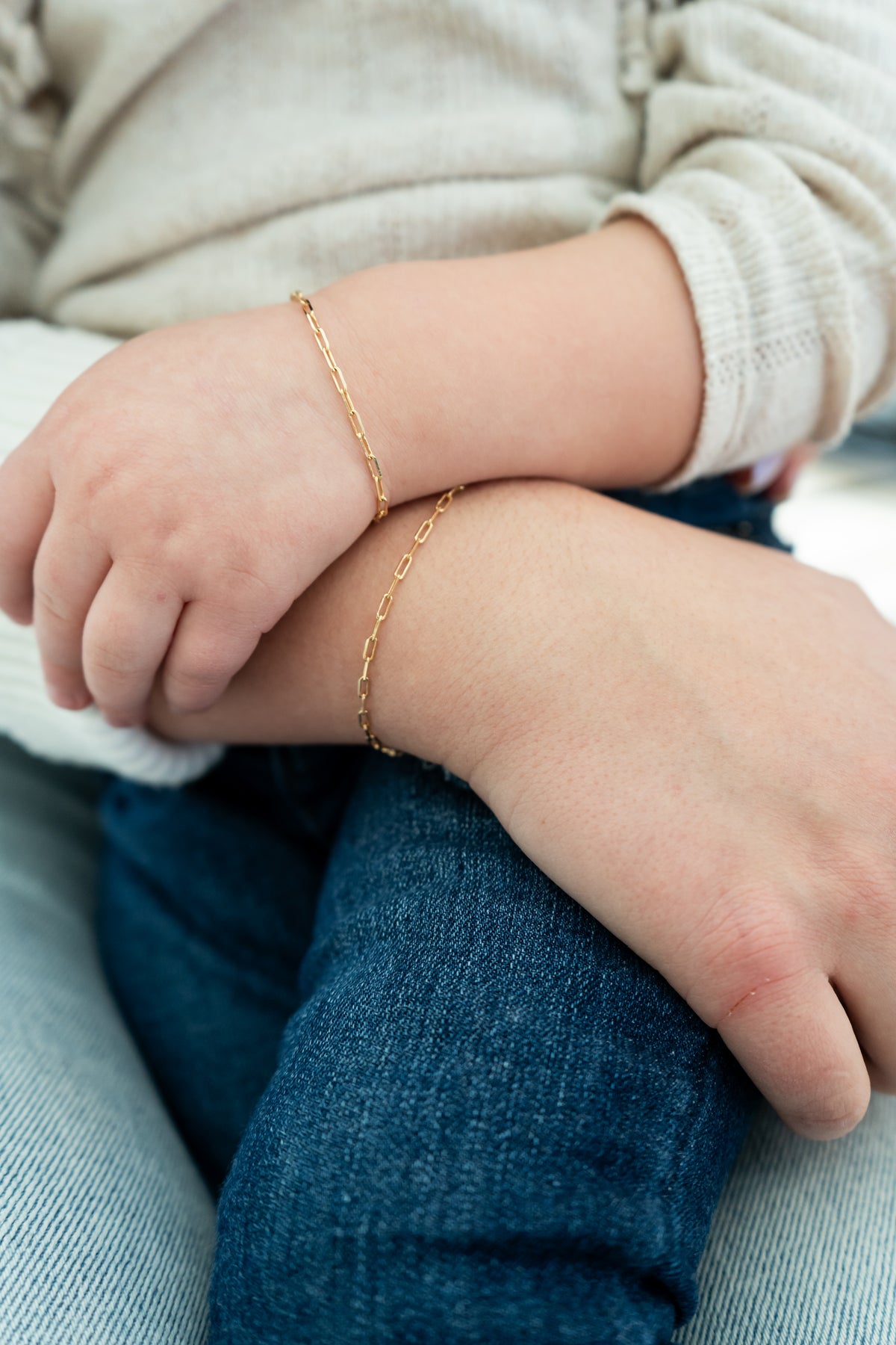 Gold Paperclip Bracelet