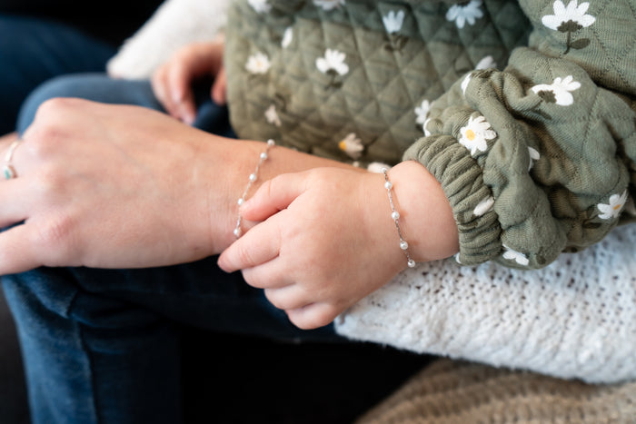 Silver Pearl Bracelet