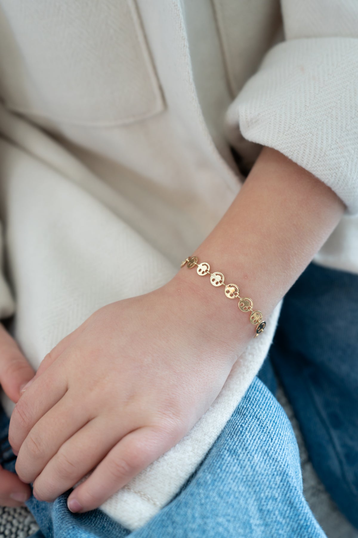 Smiley Face Chain Bracelet