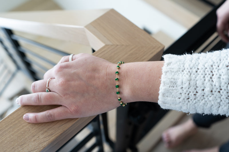 Green Diamond Bracelet