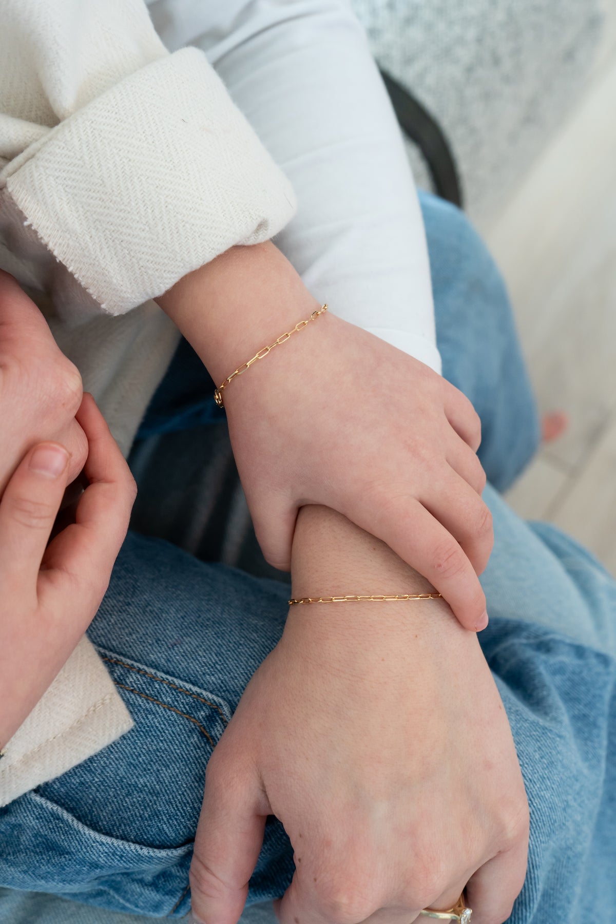 Gold Paperclip Bracelet