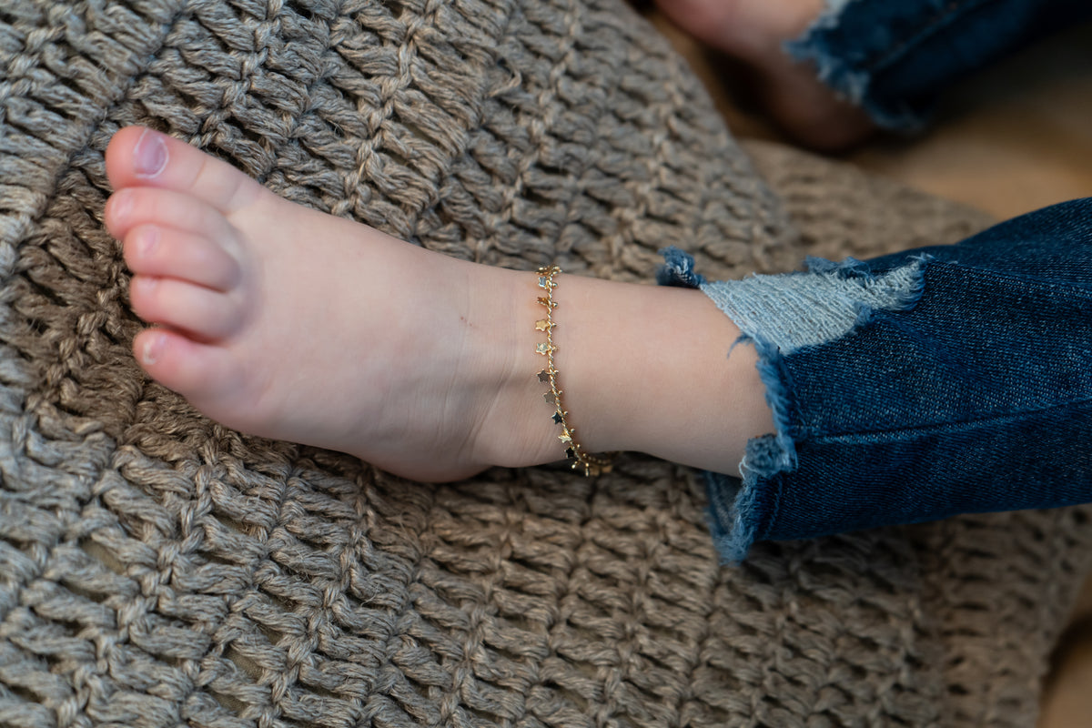 Dangly Star Chain Anklet