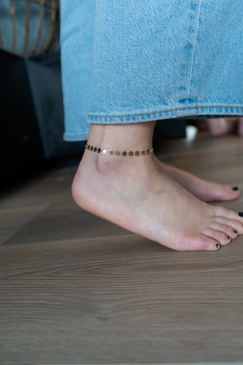 Smiley Face Chain Anklet