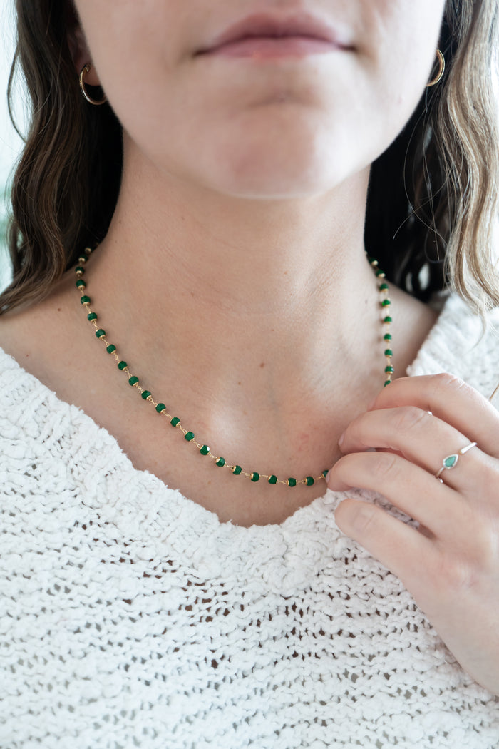 Green Diamond Necklace