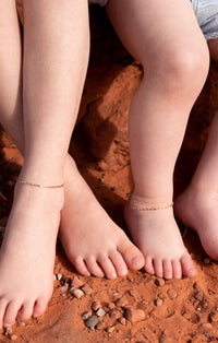 Gold Paperclip Chain Anklet