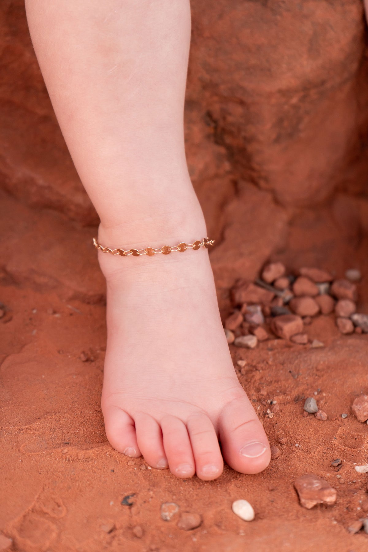 Gold Circle Chain Anklet