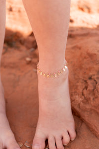 Gold Circle Chain Anklet