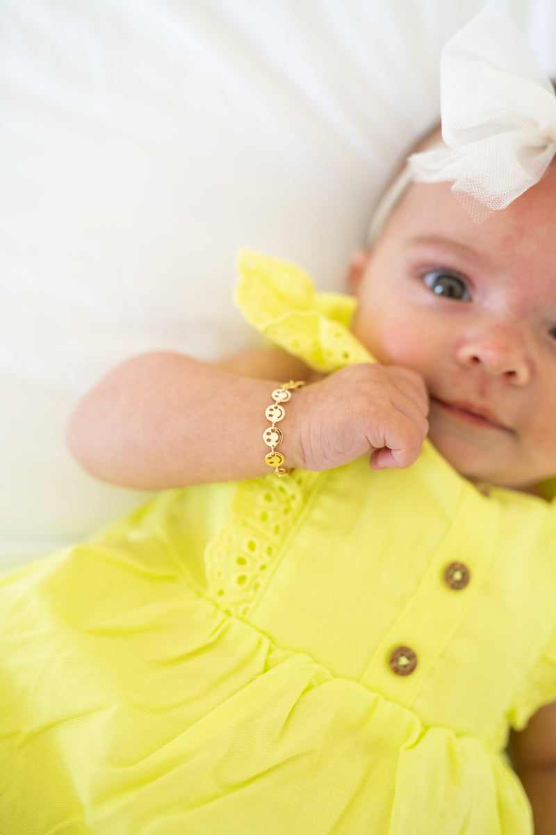 Smiley Face Chain Bracelet