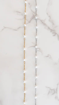 Gold Pearl Chain Anklet